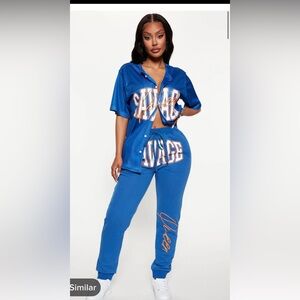 Fashion Nova Savage 2 piece set